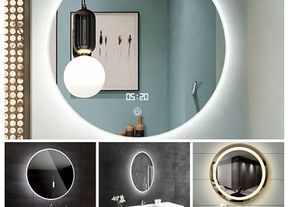 آینه چراغ دار